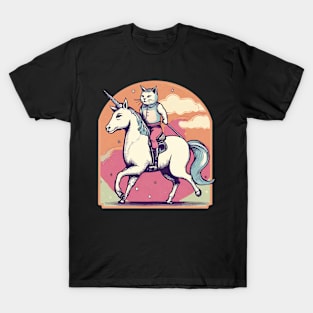 Cat riding unicorn T-Shirt